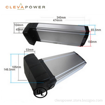 LiFePO4 48V 12ah E-Bike Battery with BMS